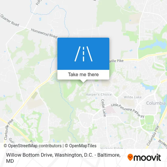 Willow Bottom Drive map