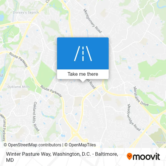 Winter Pasture Way map