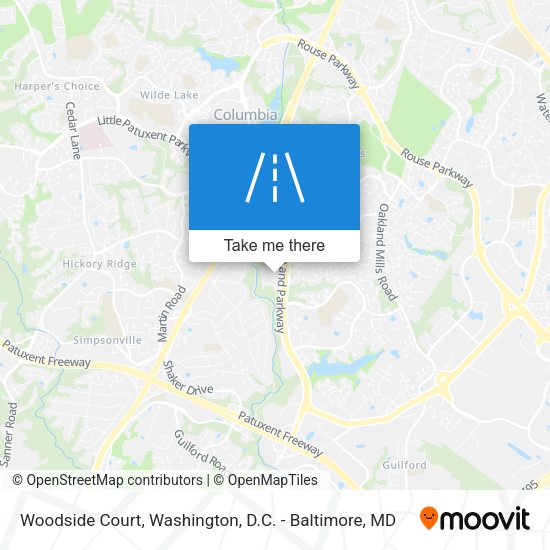 Mapa de Woodside Court