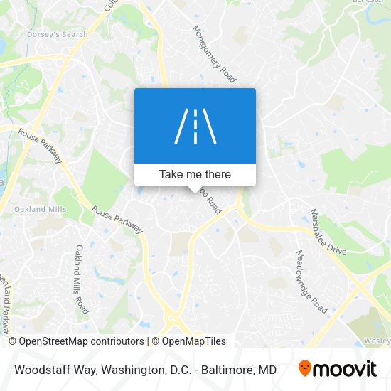 Woodstaff Way map