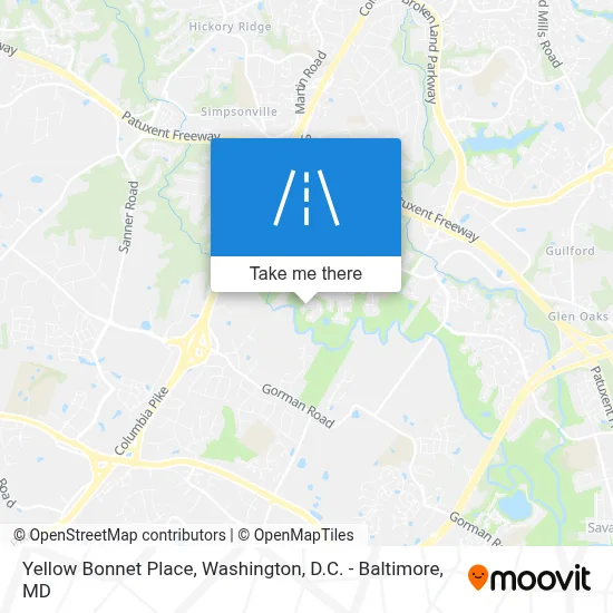 Yellow Bonnet Place map