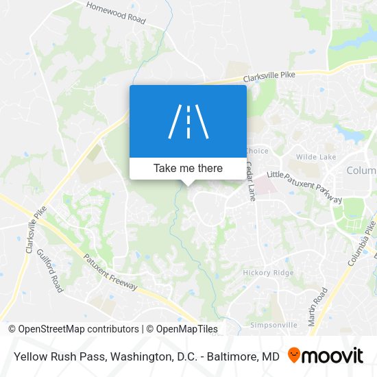 Yellow Rush Pass map