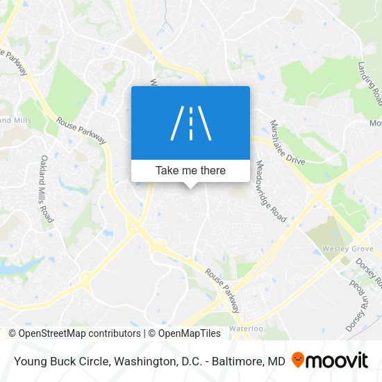 Mapa de Young Buck Circle