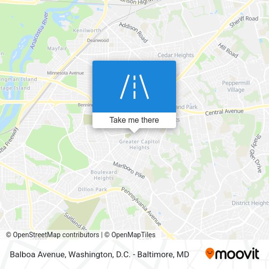 Mapa de Balboa Avenue