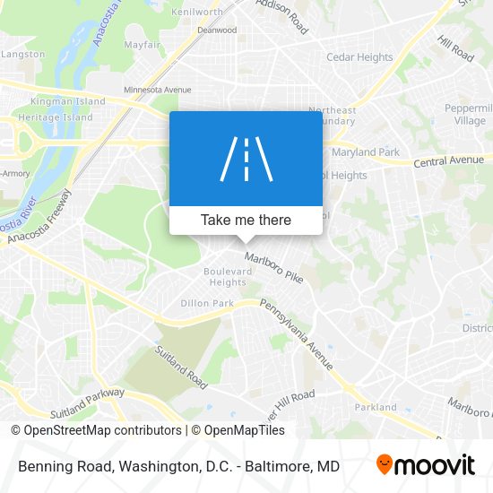 Benning Road map