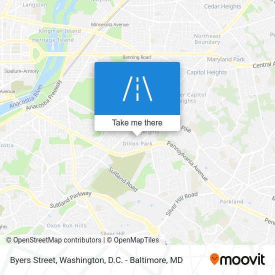 Byers Street map