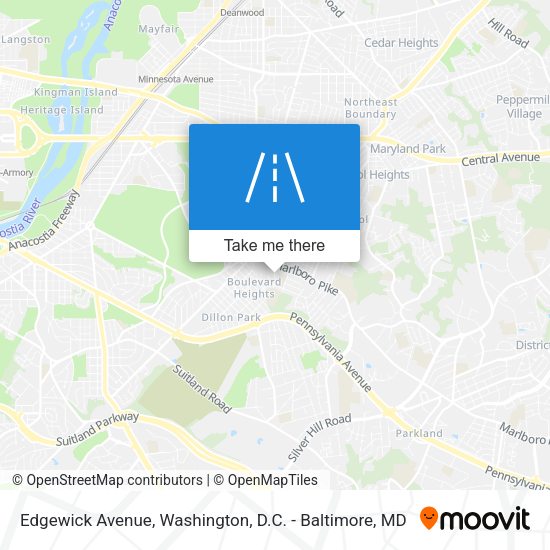 Edgewick Avenue map