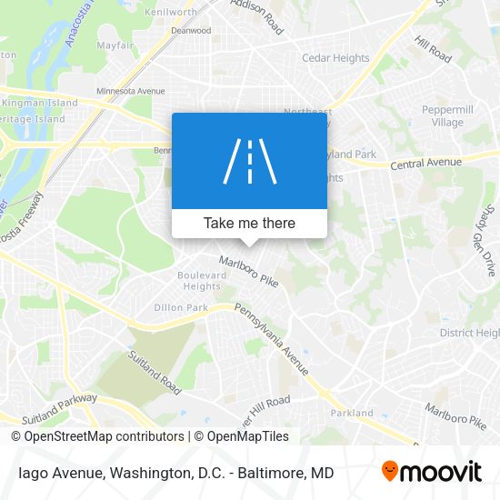 Iago Avenue map