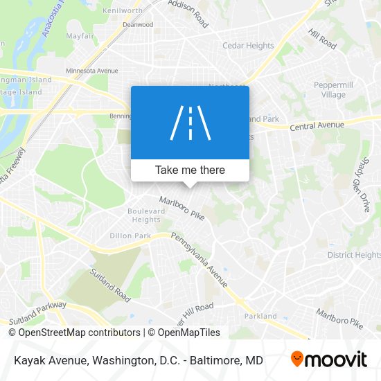 Kayak Avenue map