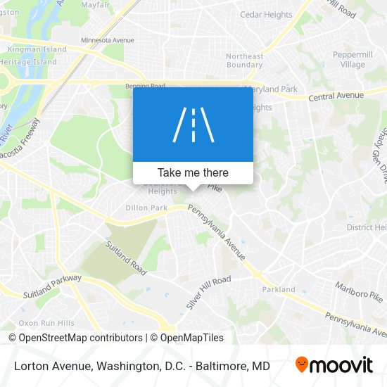 Lorton Avenue map