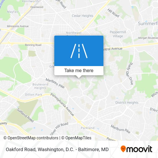 Mapa de Oakford Road