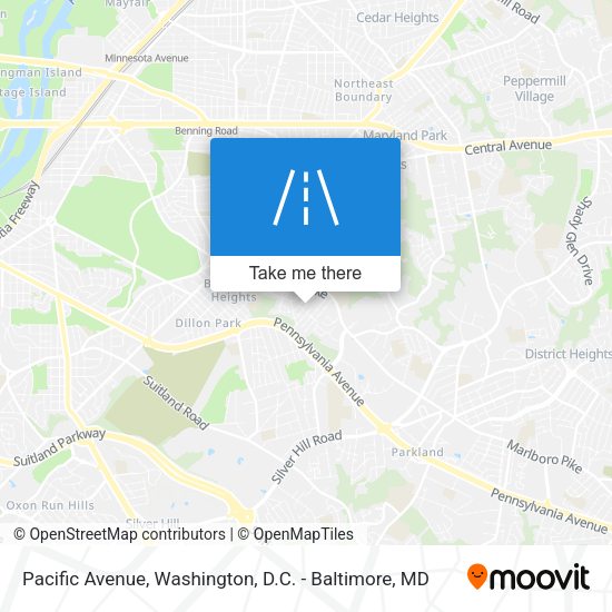 Pacific Avenue map
