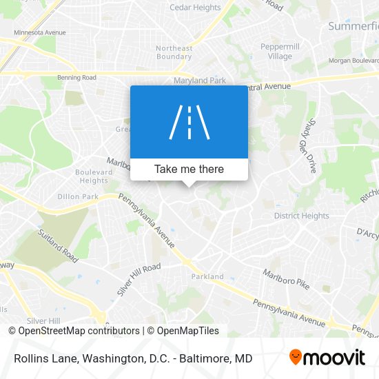 Rollins Lane map