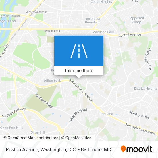 Ruston Avenue map