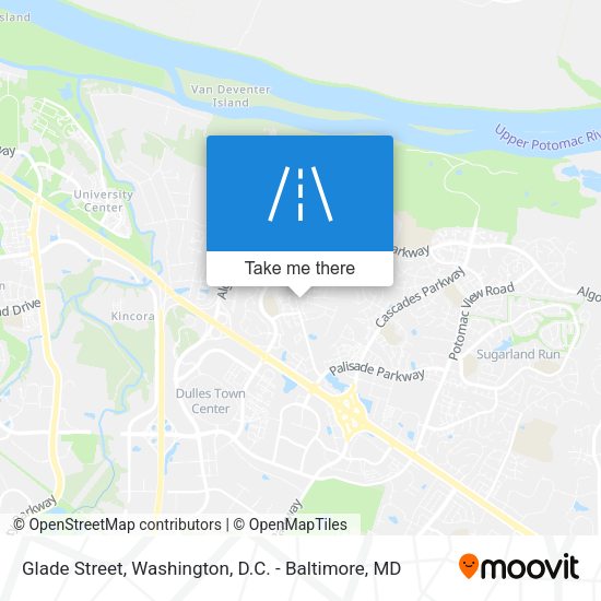 Glade Street map