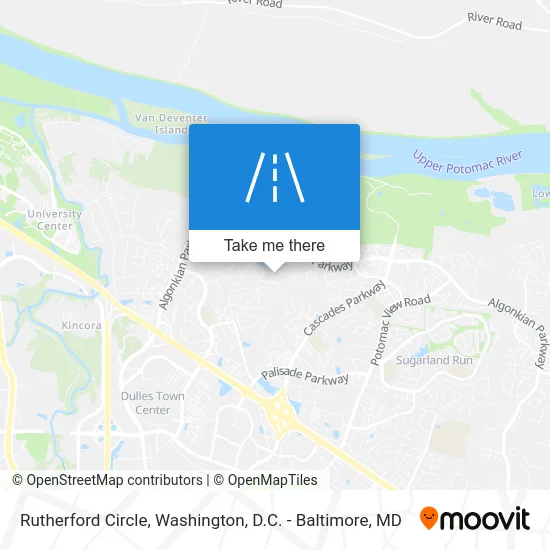 Rutherford Circle map