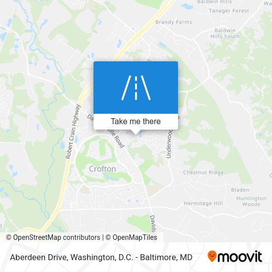 Aberdeen Drive map