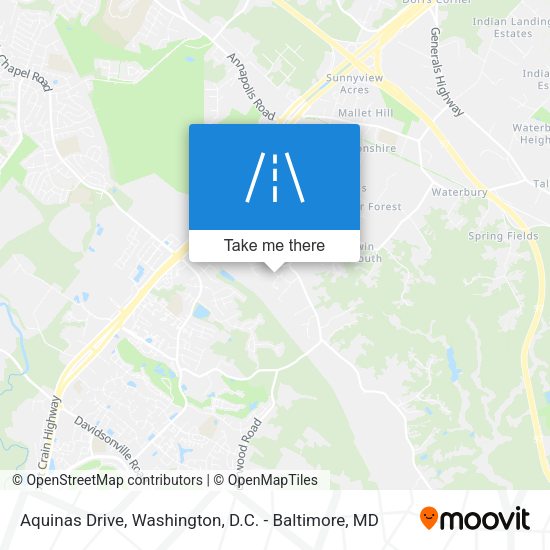 Aquinas Drive map