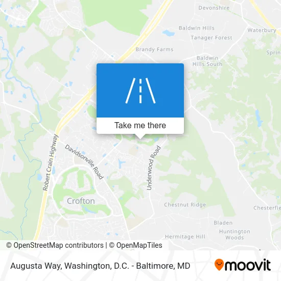 Augusta Way map