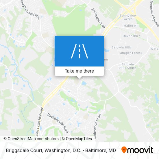 Mapa de Briggsdale Court