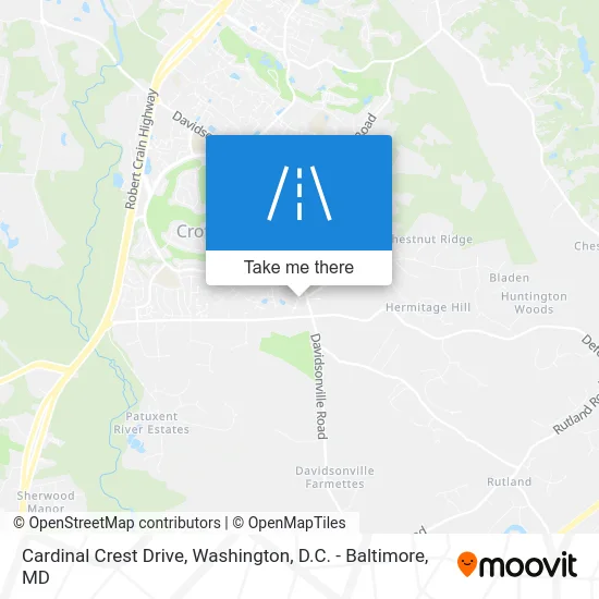 Cardinal Crest Drive map
