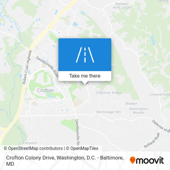 Crofton Colony Drive map