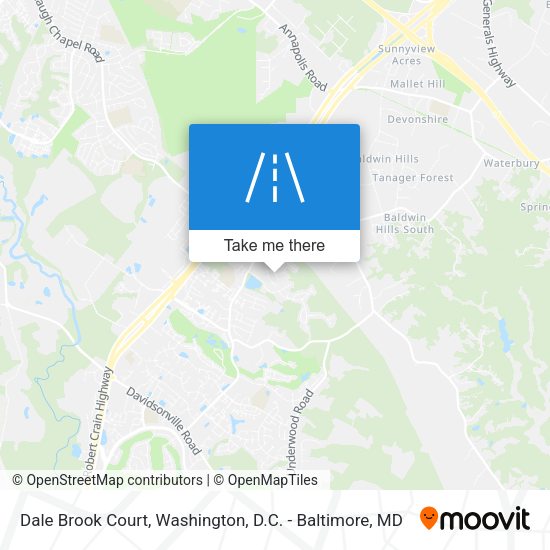 Mapa de Dale Brook Court