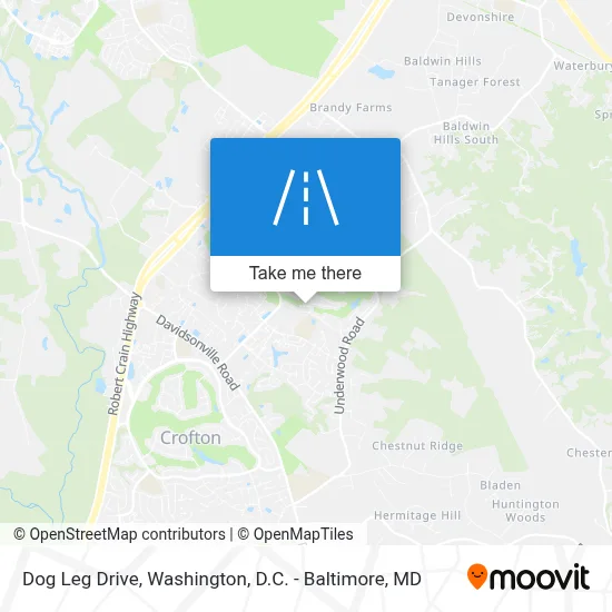 Dog Leg Drive map