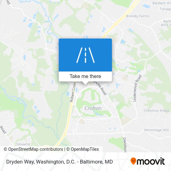 Dryden Way map
