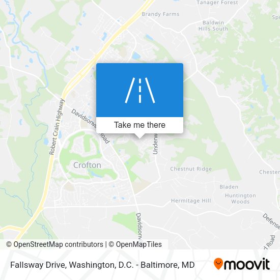 Fallsway Drive map