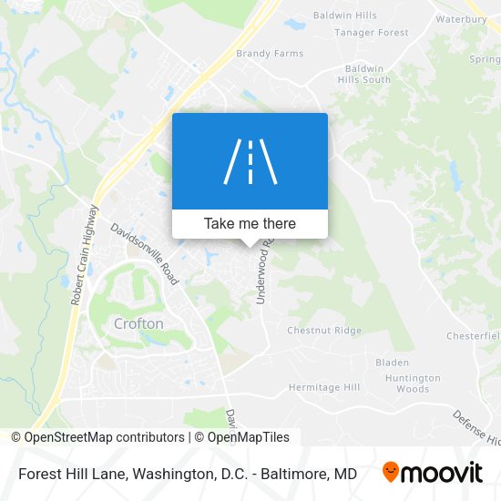 Forest Hill Lane map