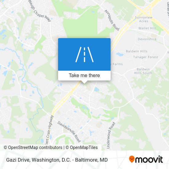 Gazi Drive map