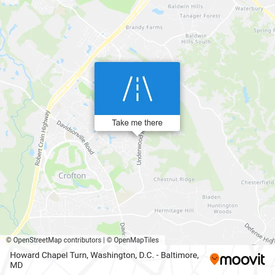 Howard Chapel Turn map