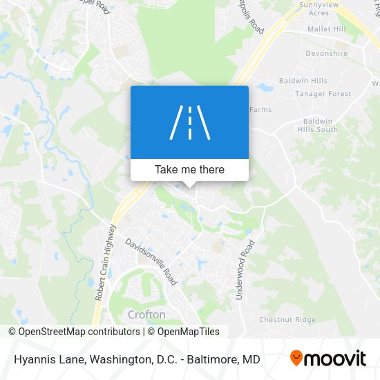 Hyannis Lane map