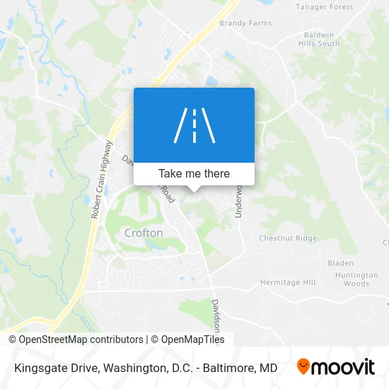 Kingsgate Drive map