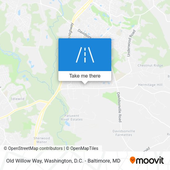 Old Willow Way map