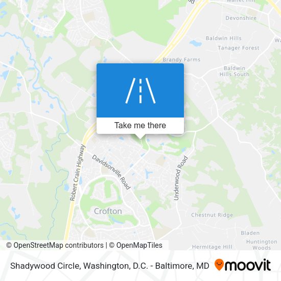 Shadywood Circle map