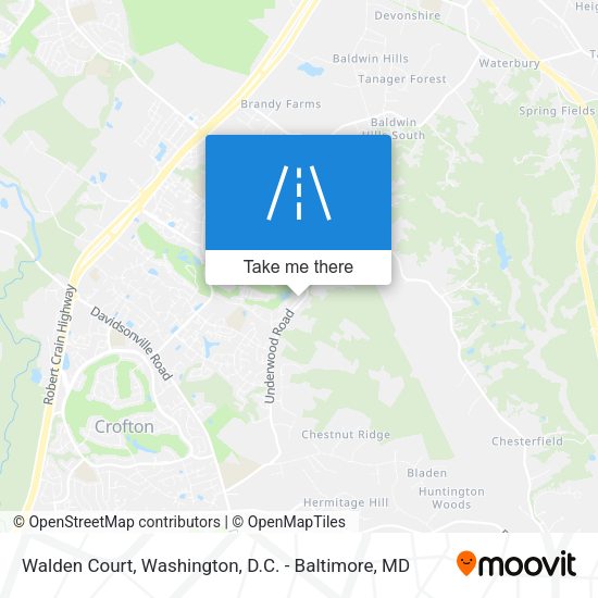 Walden Court map