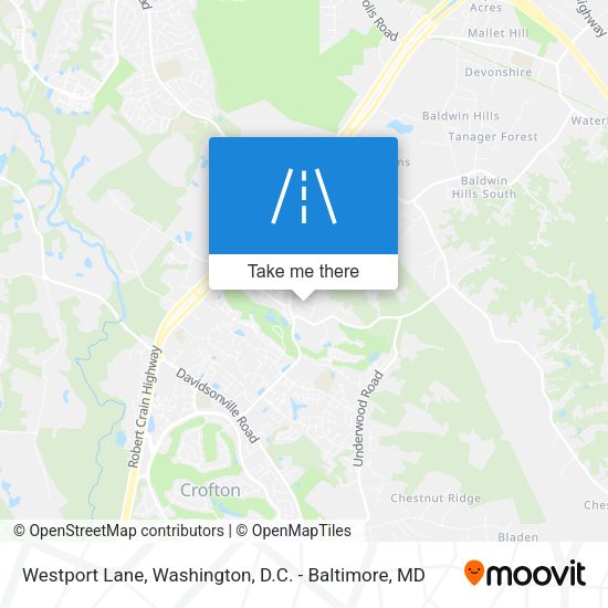 Westport Lane map
