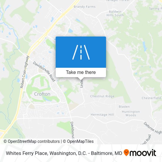 Whites Ferry Place map