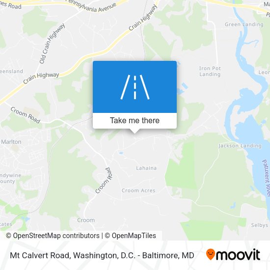 Mt Calvert Road map