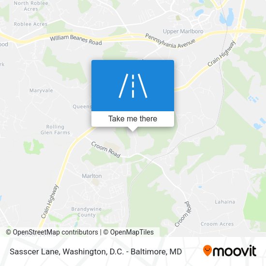 Sasscer Lane map