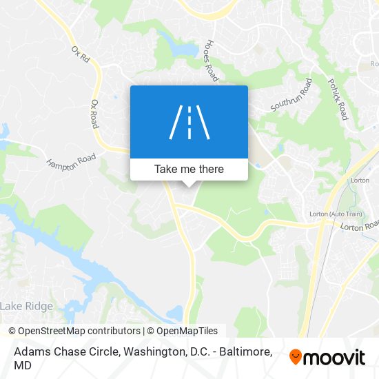 Mapa de Adams Chase Circle