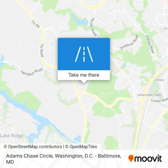Adams Chase Circle map