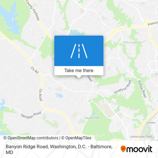 Mapa de Banyon Ridge Road