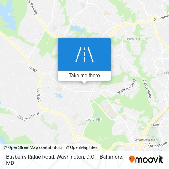 Mapa de Bayberry Ridge Road
