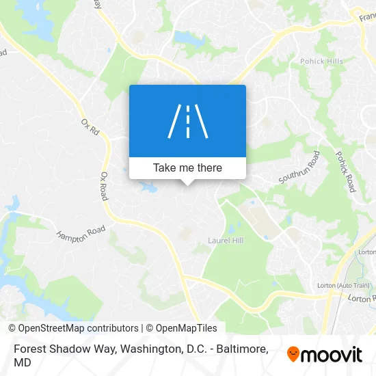 Forest Shadow Way map