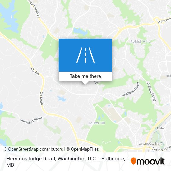Hemlock Ridge Road map