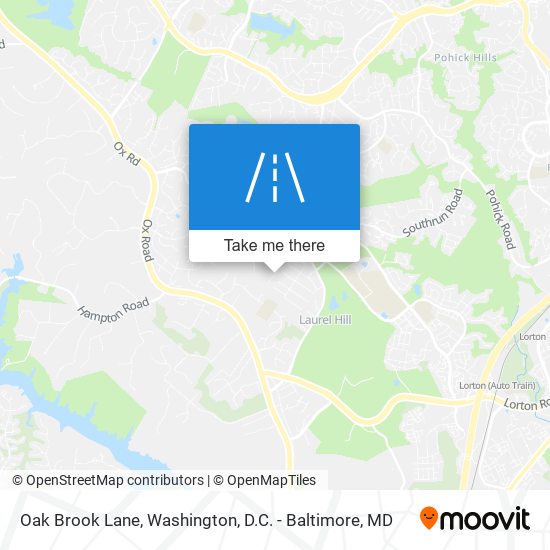 Oak Brook Lane map