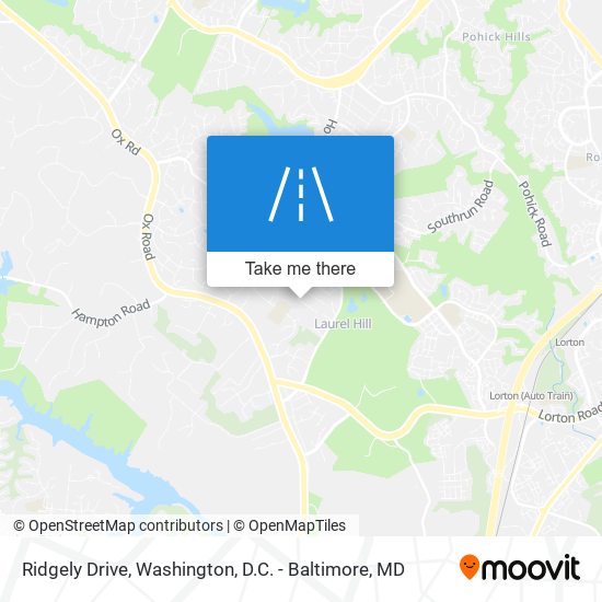 Ridgely Drive map